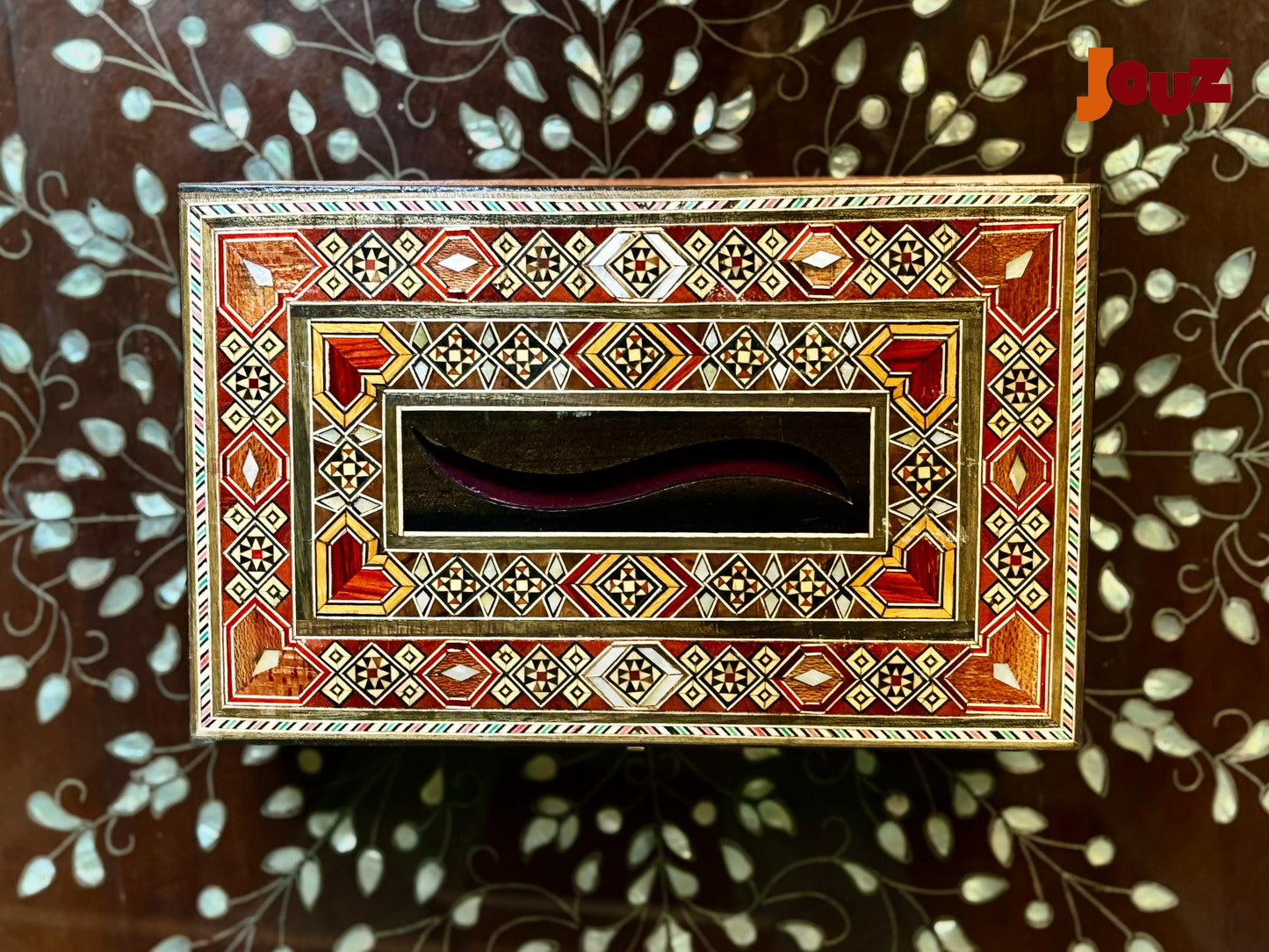 Vintage-Inspired Wooden Tissue Cover, Handcrafted Decorative Box