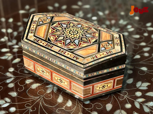 Luxury Wooden Storage mosaic Box – Handmade Keepsake Chest for Valuables- luxury gift for her,