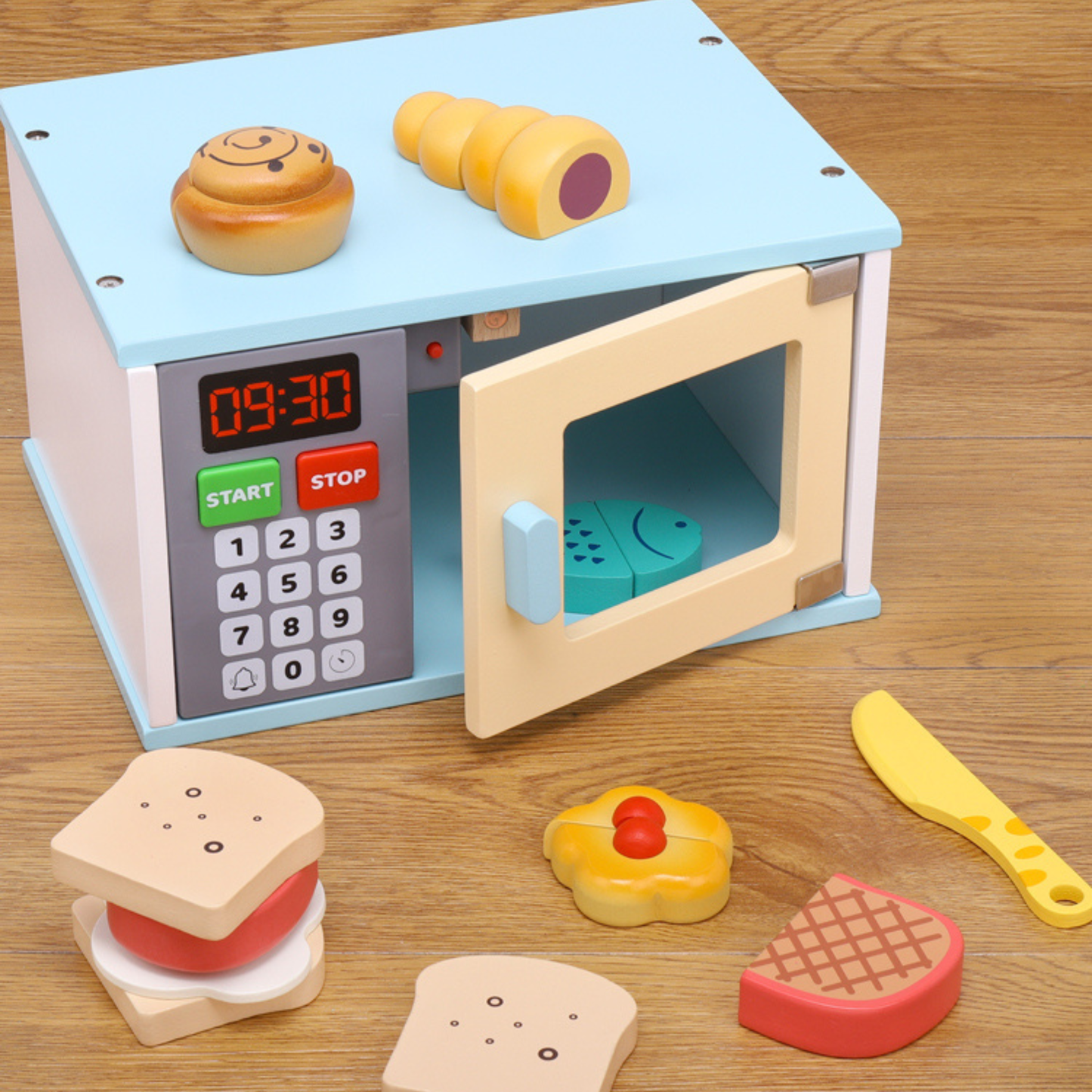 Home appliance Blue Oven Pretend Play (Sound and Light Model)