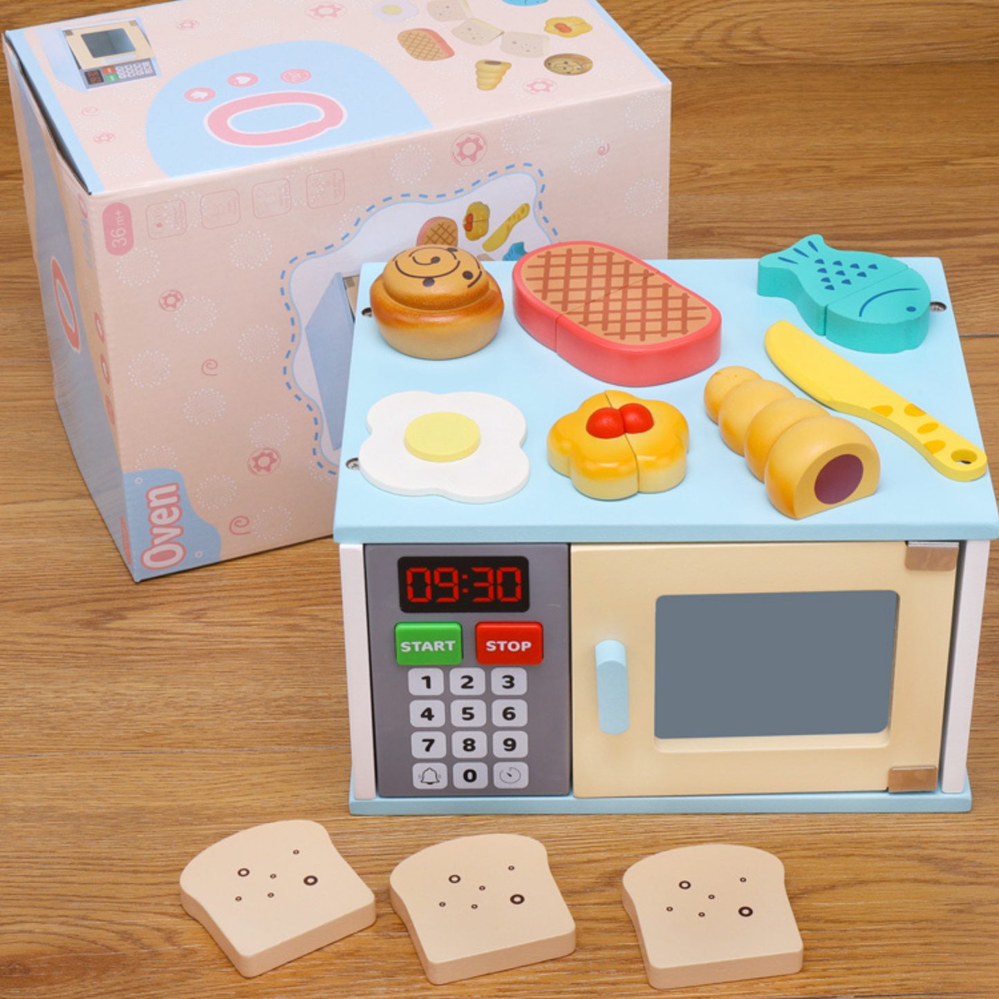 Home appliance Blue Oven Pretend Play (Sound and Light Model)