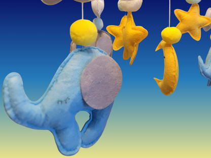 Hand-Sewed Nordic Style Felt Baby Mobile | Eco-Friendly Crib Chime & Nursery Decor