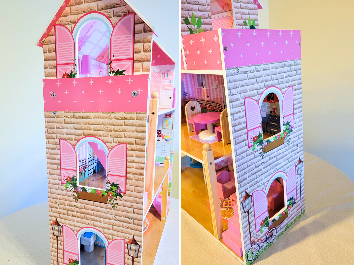 Chambre de poupée bleue fantastique