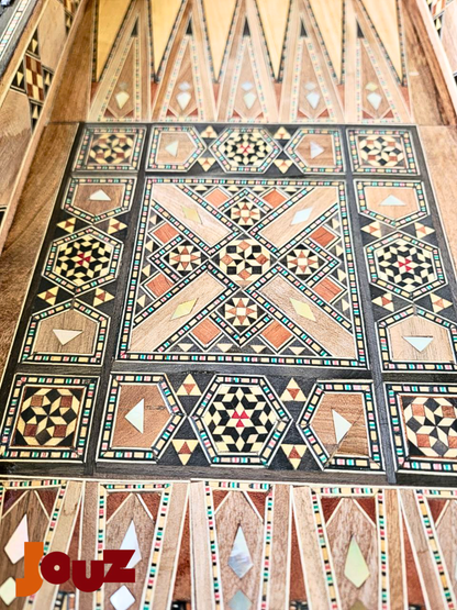 Jeu de backgammon et d'échecs en bois de qualité supérieure, fait main, complet avec toutes les pièces, jeu de société 2 en 1 (copie)