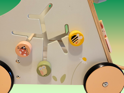 Quality Wooden Baby Walker - Montessori Waldorf Inspired - First Steps and Toddler Play