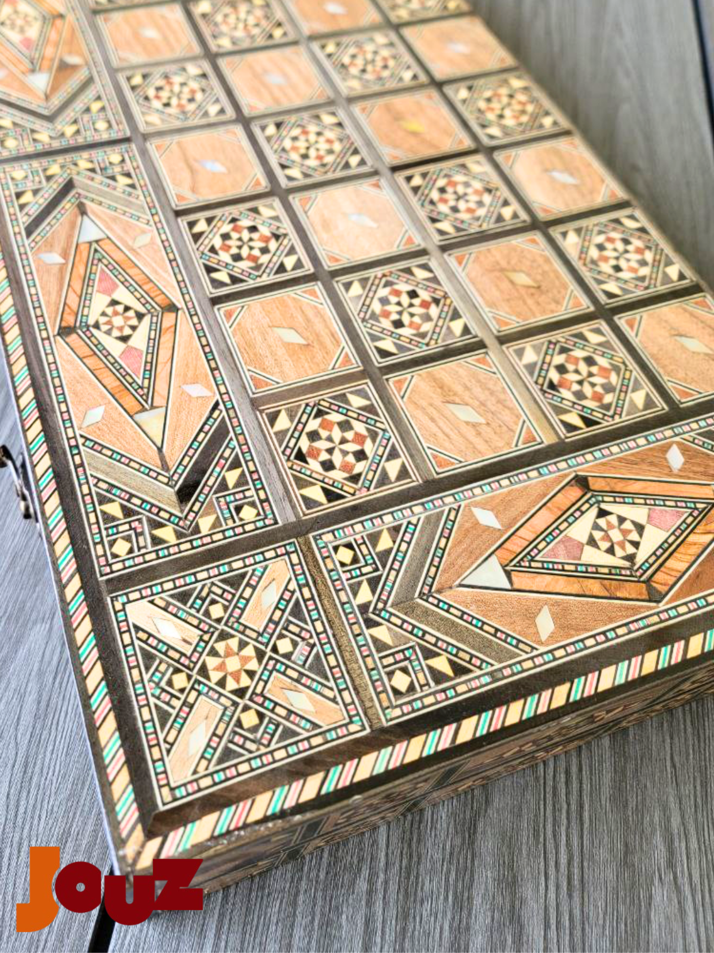 Jeu de backgammon et d'échecs en bois de qualité supérieure, fait main, complet avec toutes les pièces, jeu de société 2 en 1 (copie)