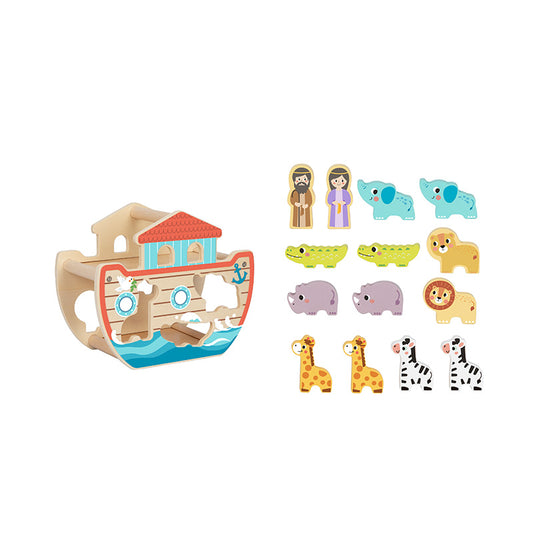 Noah's Ark Wooden Shape Sorter - An Educational & Fun Animal Adventure