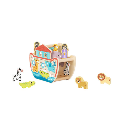 Noah's Ark Wooden Shape Sorter - An Educational & Fun Animal Adventure