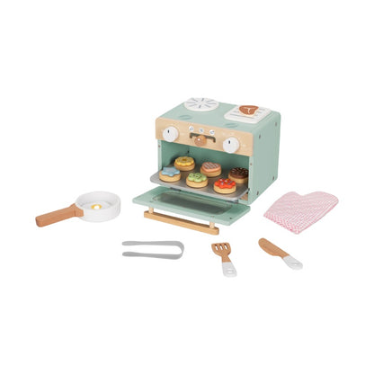 Montessori Wooden Simulation Mini Oven Set - Early Educational Role Play Kitchen Toys