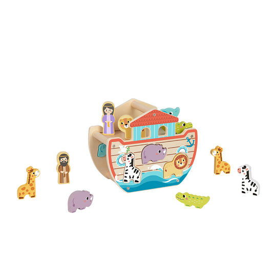 Noah's Ark Wooden Shape Sorter - An Educational & Fun Animal Adventure