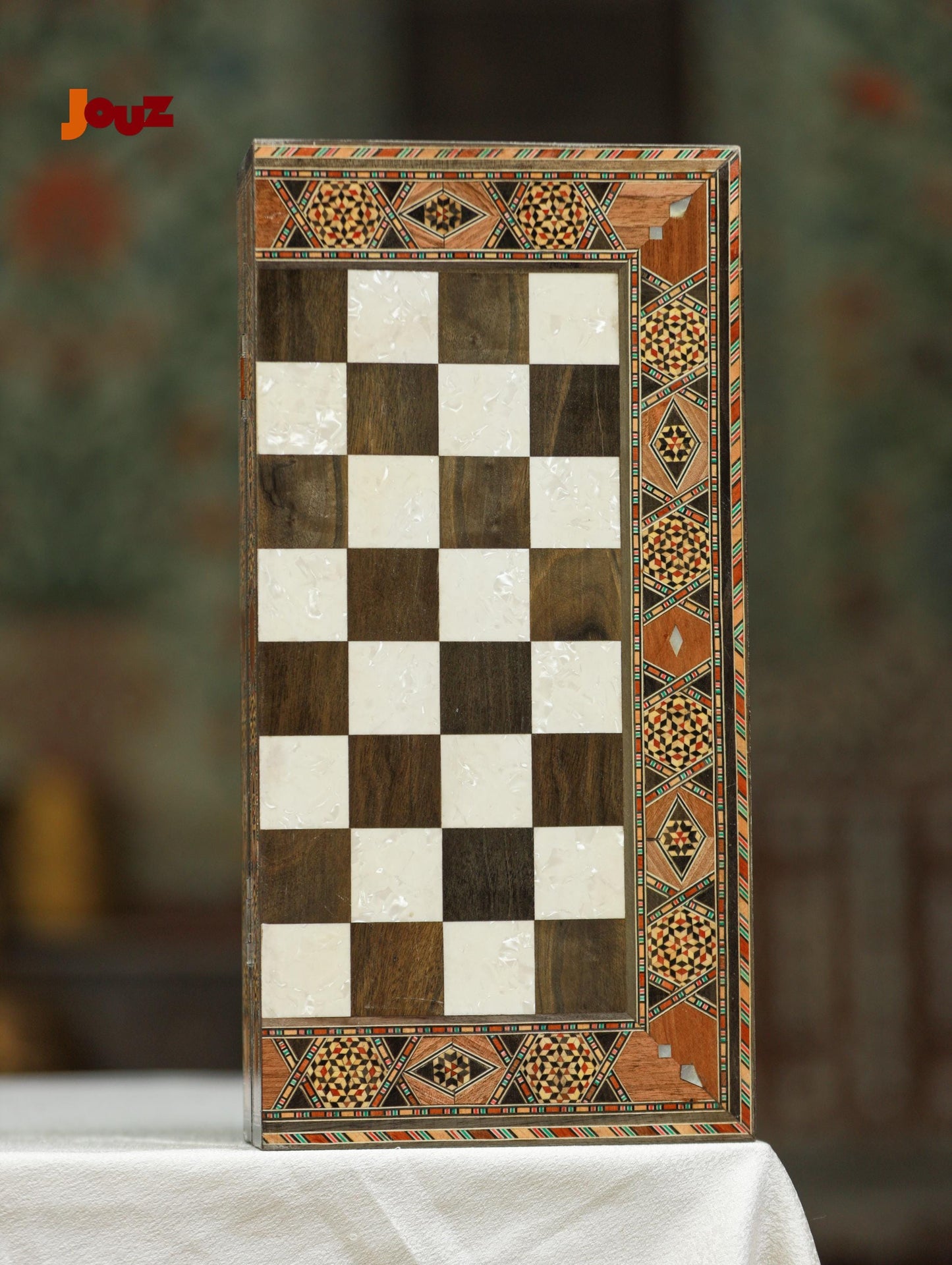 Handmade Wooden Folding Chess Backgammon Board 2-in-1  - high Quality, Artisan Crafted