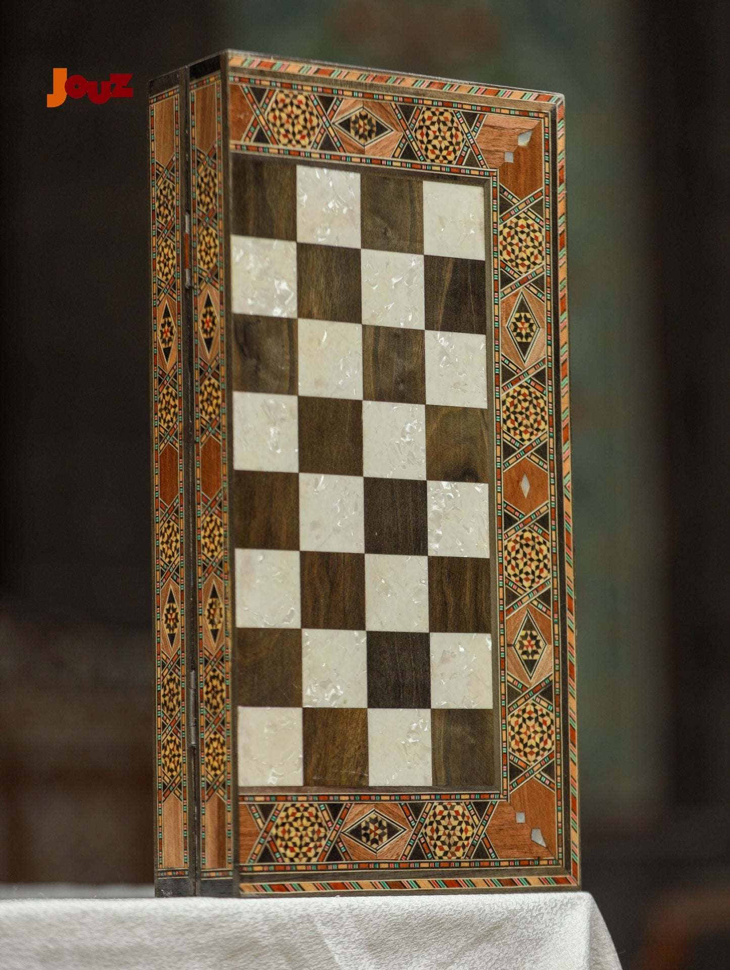 Handmade Wooden Folding Chess Backgammon Board 2-in-1  - high Quality, Artisan Crafted