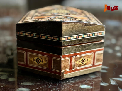 Luxury Wooden Storage mosaic Box – Handmade Keepsake Chest for Valuables- luxury gift for her,