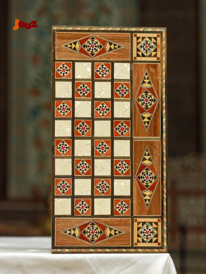 Handcrafted Chess & Backgammon Set of 3 - Wooden Folding Boards in Different Sizes - Complete Game Sets, perfect housewarming gift idea
